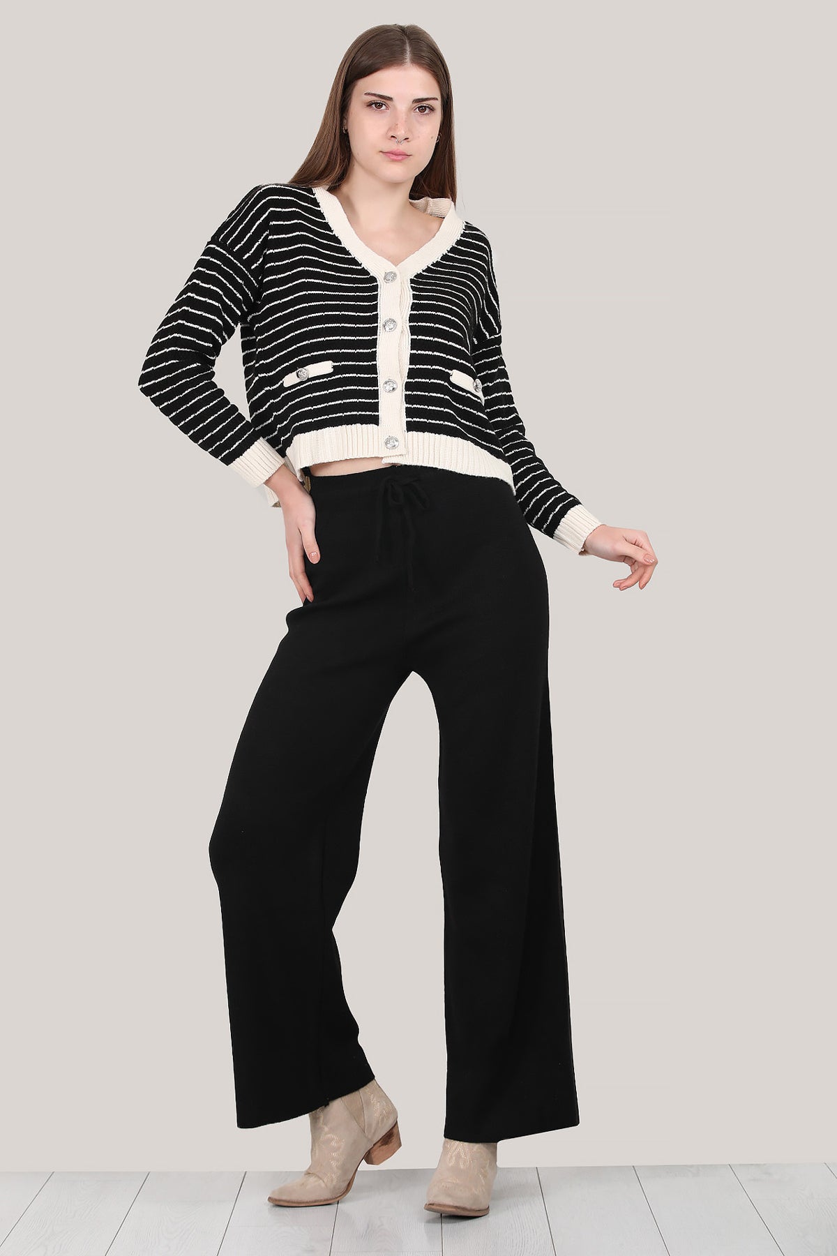 Damenhose mit weiten Beinen Einheitsgröße - NPNT0007K2017SYH