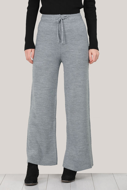 Damesbroek met wijde pijpen, één maat - NPNT0007K2017GRI