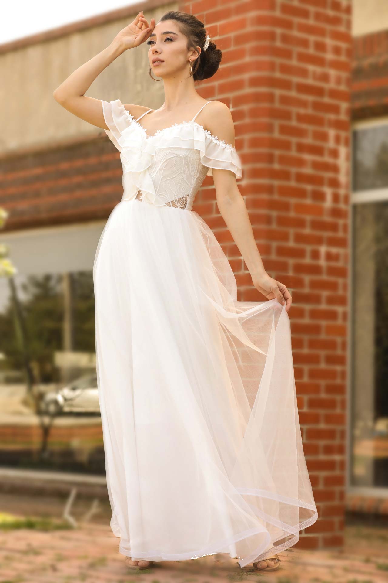 Langes Maxikleid Sommerkleid für Damen - NELB0553D8670EKR