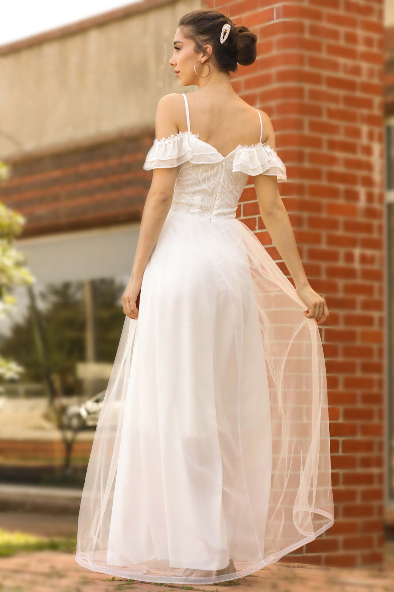 Langes Maxikleid Sommerkleid für Damen - NELB0553D8670EKR