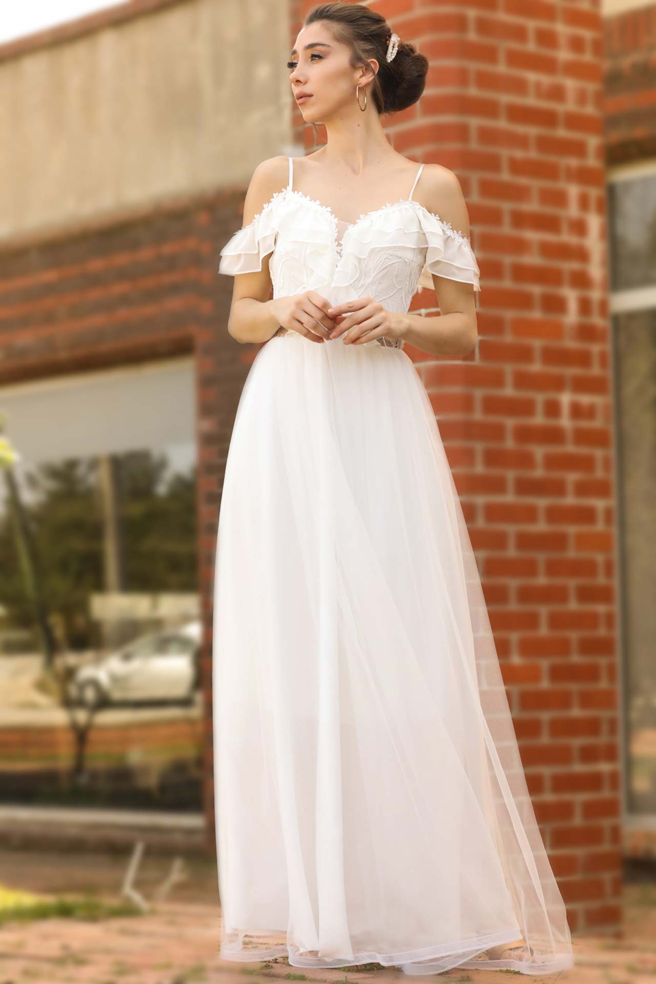 Langes Maxikleid Sommerkleid für Damen - NELB0553D8670EKR