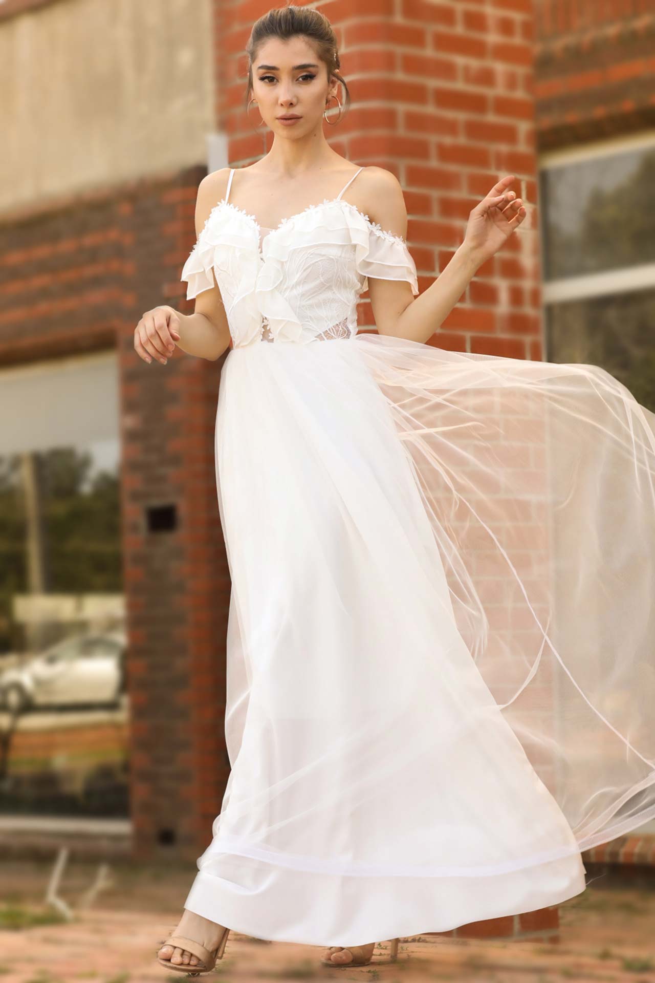 Langes Maxikleid Sommerkleid für Damen - NELB0553D8670EKR