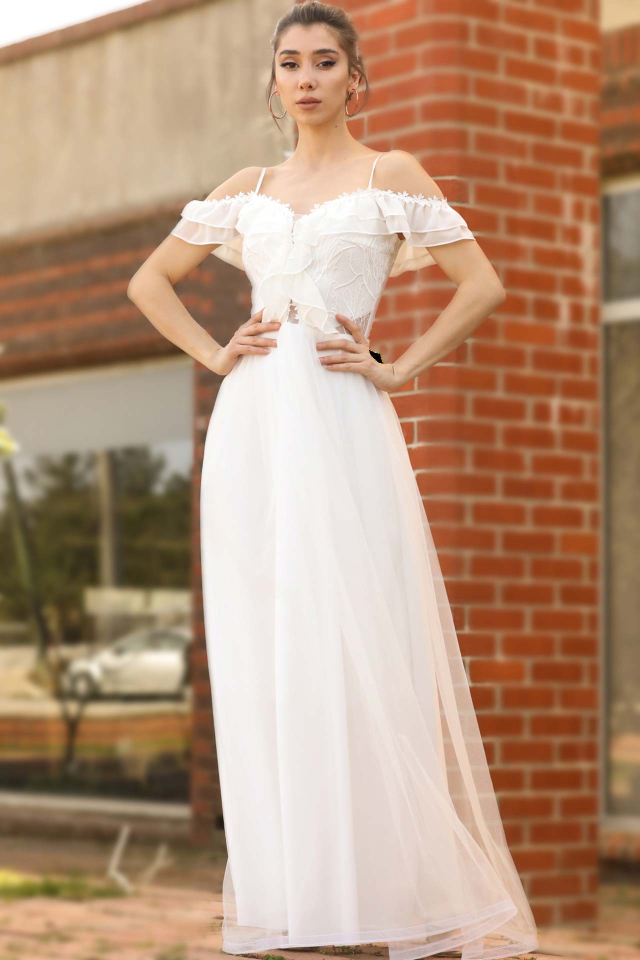 Langes Maxikleid Sommerkleid für Damen - NELB0553D8670EKR