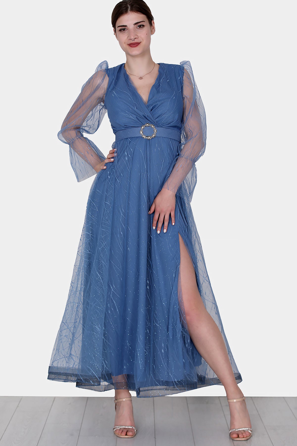 Lange maxi-jurk zomerjurk voor dames - NELB0572D5142iND