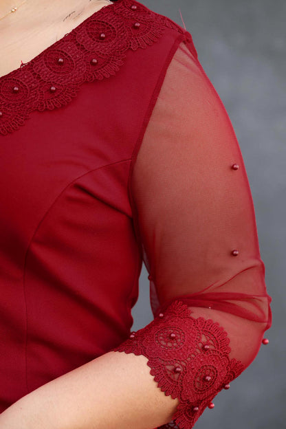 Damen Midikleid Sommerkleid für große Größen - NELB000139112KRZ