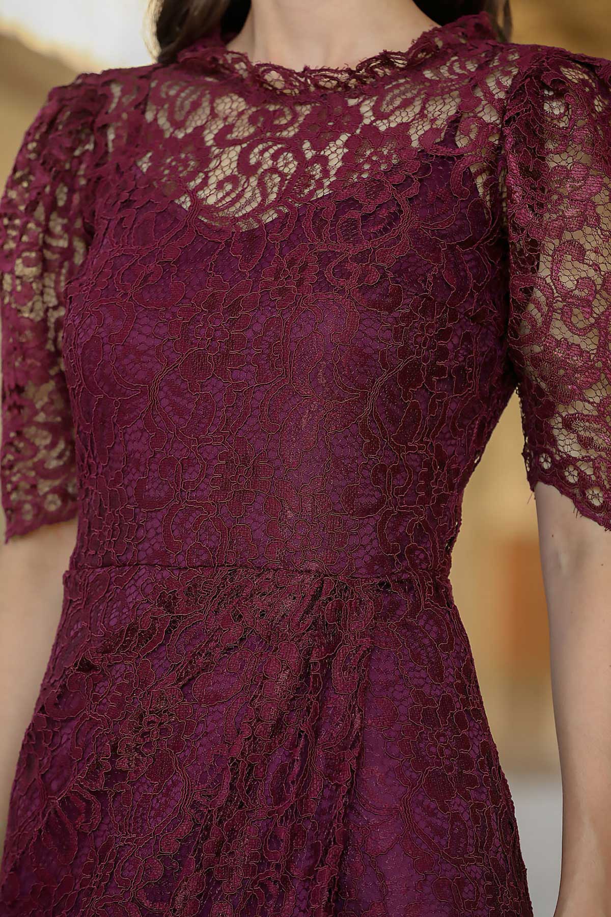 Langes Maxikleid Hochzeitskleid Für Damen - NELB0553D8773MRD