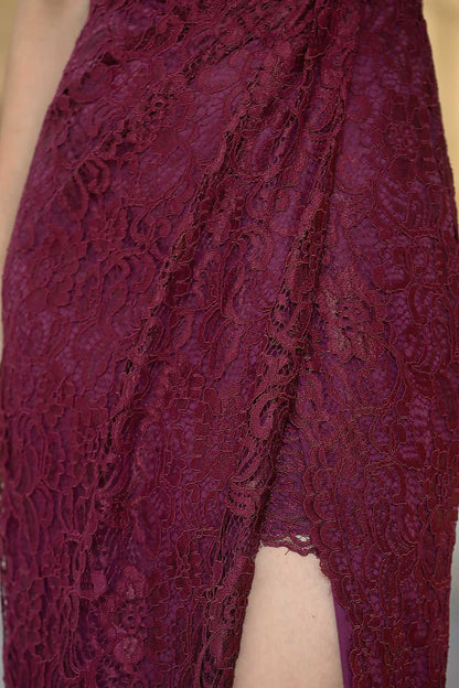 Langes Maxikleid Hochzeitskleid Für Damen - NELB0553D8773MRD