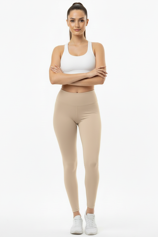 Push - Up Legging, Hoge Taille — Stone
