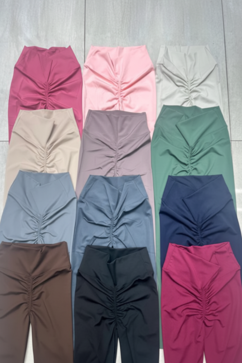 Push - Up Legging, Hoge Taille — Stone