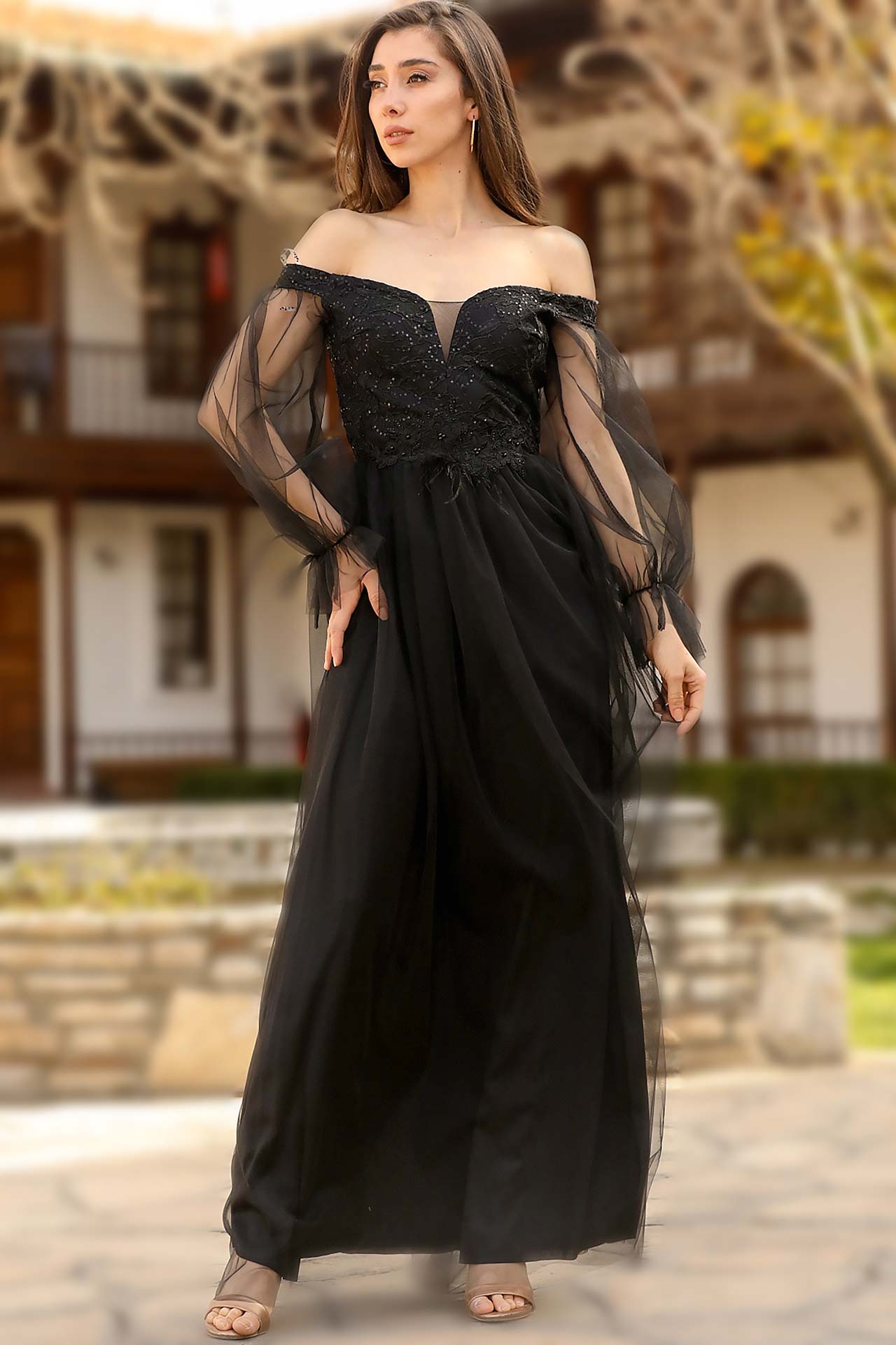 Lange maxi-jurk zomerjurk voor dames - NELB0553D8741SYH