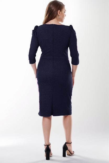 Women's midi dress wedding for plus sizes - NELB1000D8975LCV