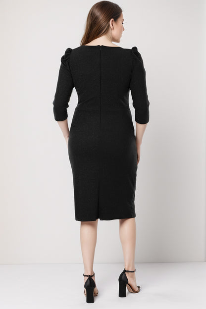 Women's midi dress wedding for plus sizes - NELB1000D8975SYH