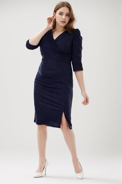 Women's midi dress wedding for plus sizes - NELB1000D8975LCV