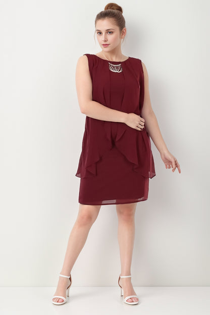 Midi-jurk voor dames, bruiloft, voor de maten NYELB0553D9714BRD