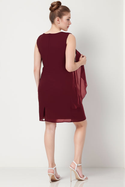 Midi-jurk voor dames, bruiloft, voor de maten NYELB0553D9714BRD