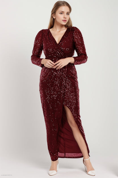 Langes Maxikleid Hochzeitskleid für Damen  NYELB0553D9731BRD