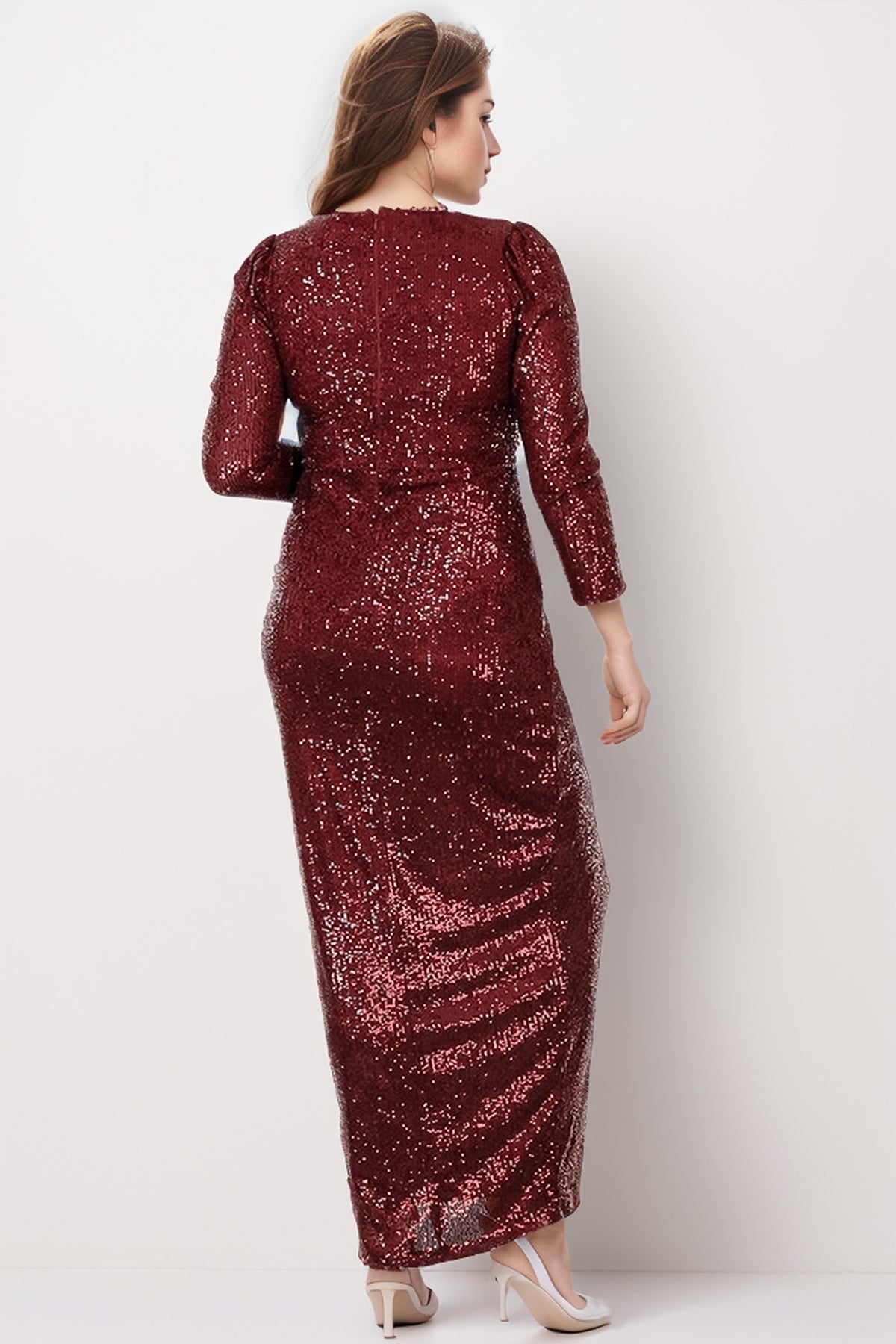 Langes Maxikleid Hochzeitskleid für Damen  NYELB0553D9731BRD