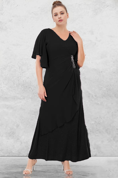 Long maxi dress wedding for plus sizes - NELB0553D9732SYH