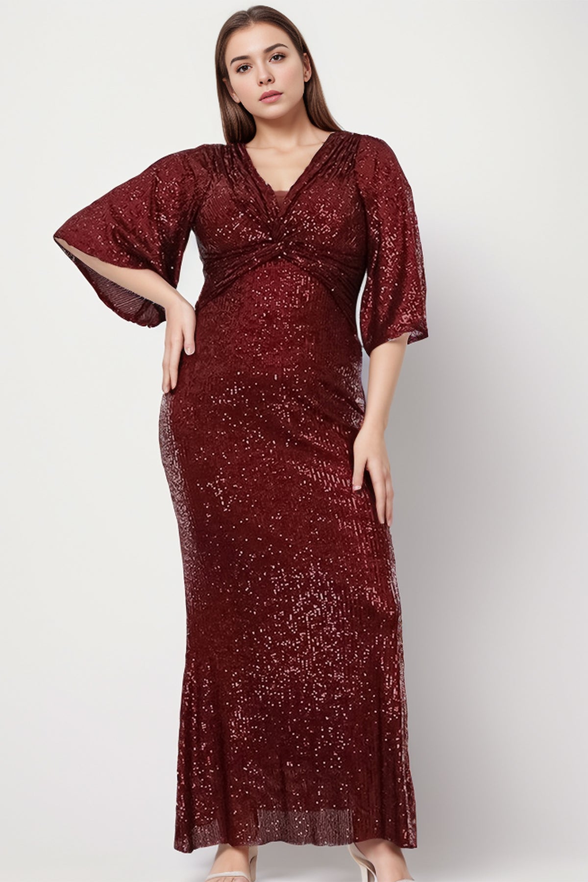 Langes Maxikleid Hochzeitskleid für Damen - NYELB0553D9814BRD