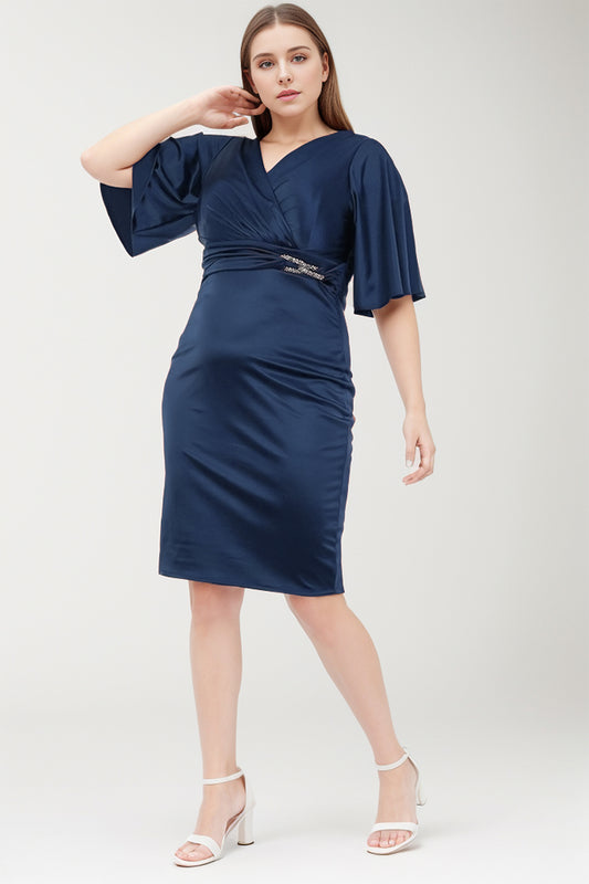 Damen Midikleid Hochzeit für große Größen NYELB0553D9820LCV