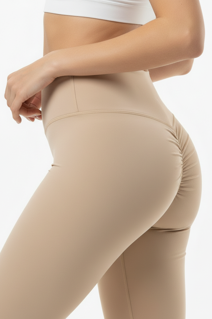 Push - Up Legging, Hoge Taille — Stone